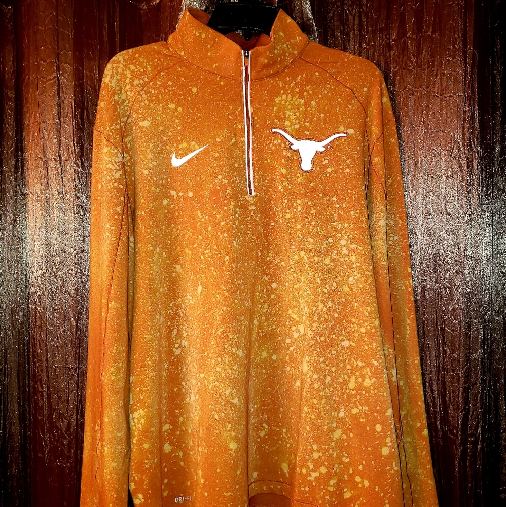 University of Texas tie dye 3/4 zip